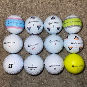 12 Used Golf Balls